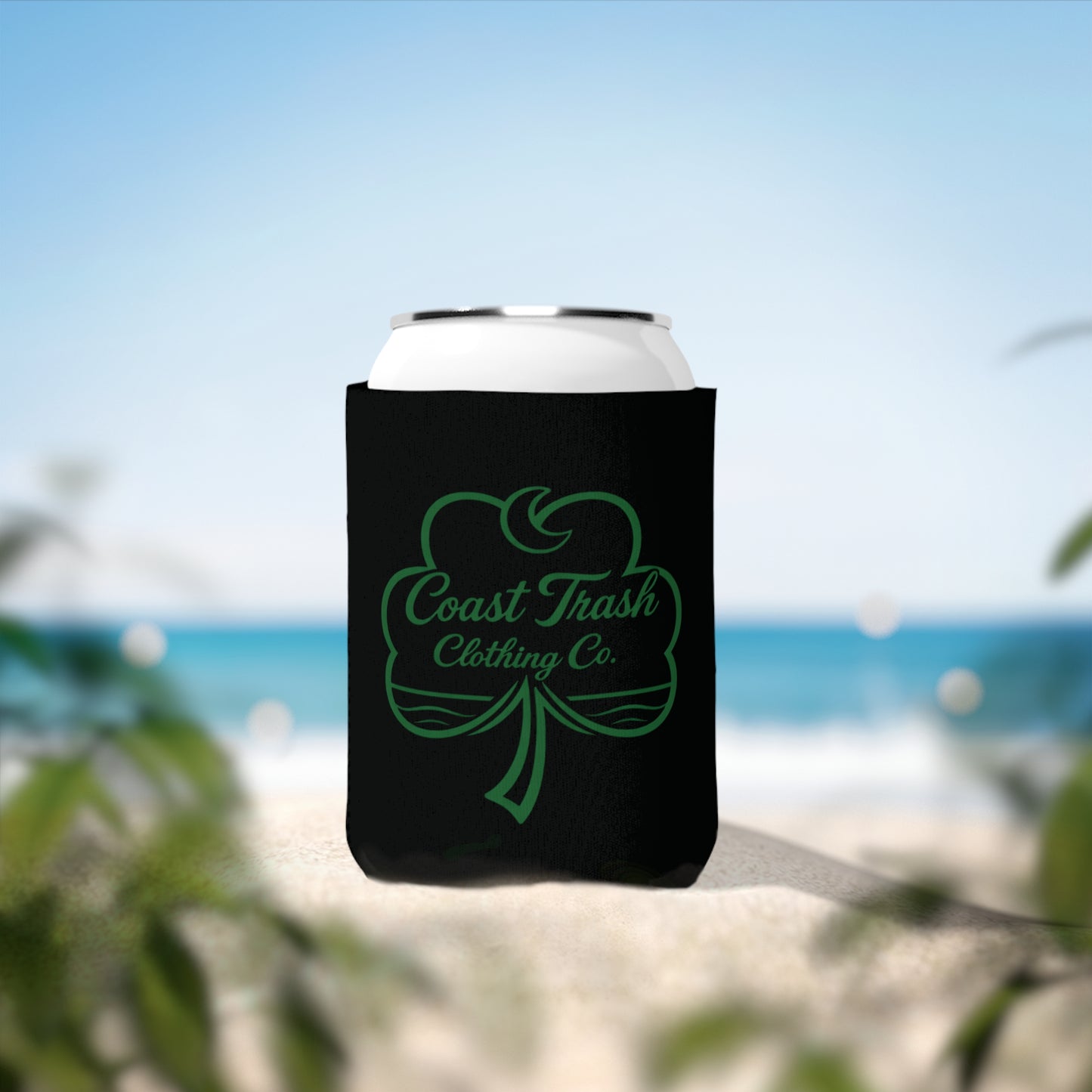 Coast Trash Clothing Shamrock Koozie
