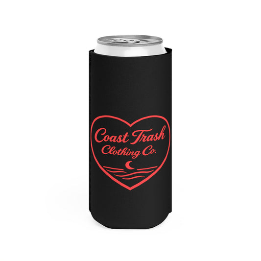 Coast Trash Clothing Valentine's Slim Can Koozie