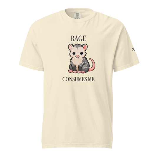 Ophelia Rage Tee, ivory, front view