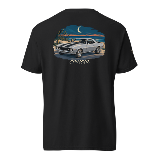 Cruisin’ After Dark Tee in Black, back view
