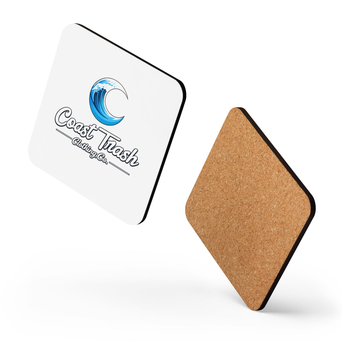 Coast Trash Flagship Cork-Back Coaster