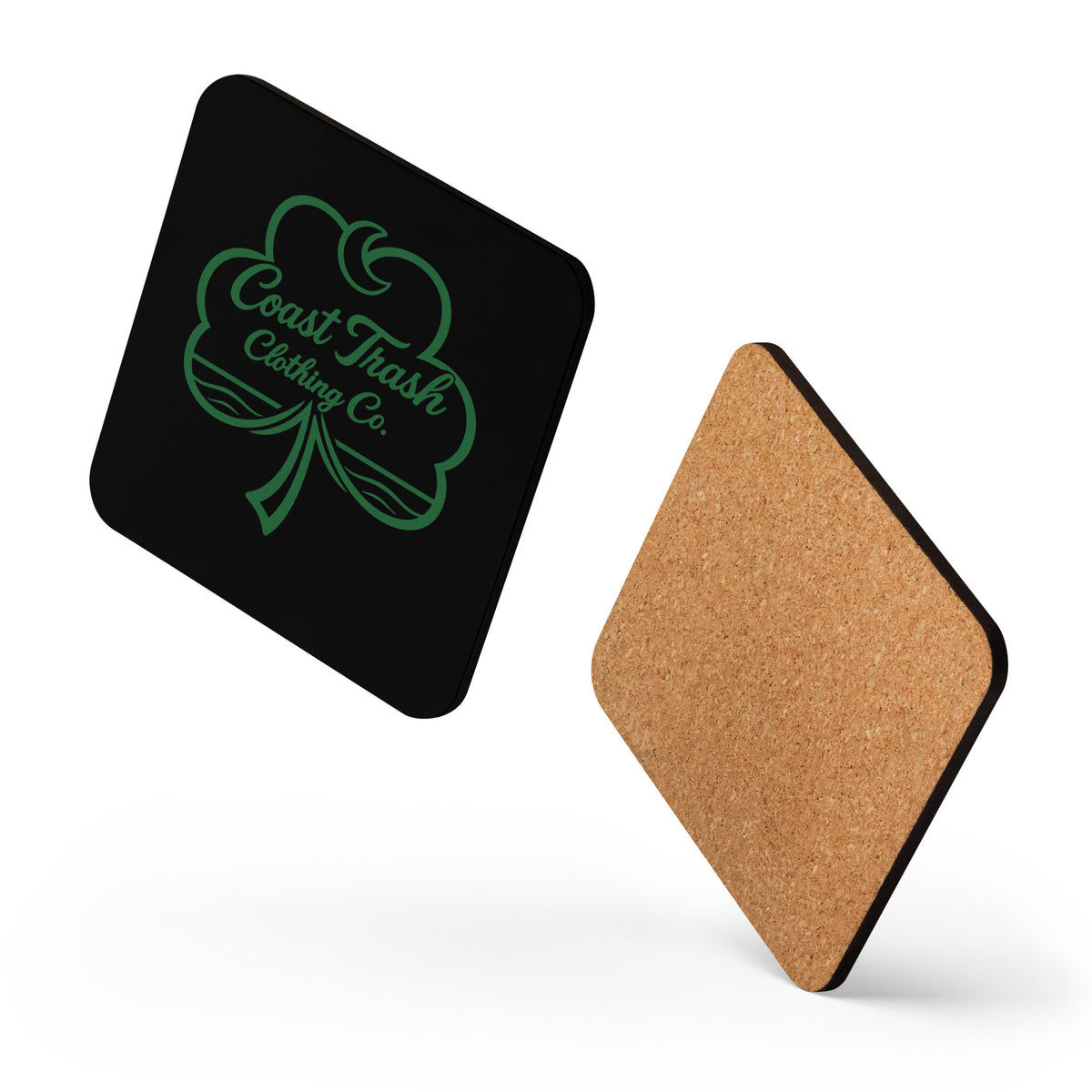 St. Pat's Cork-Back Coaster