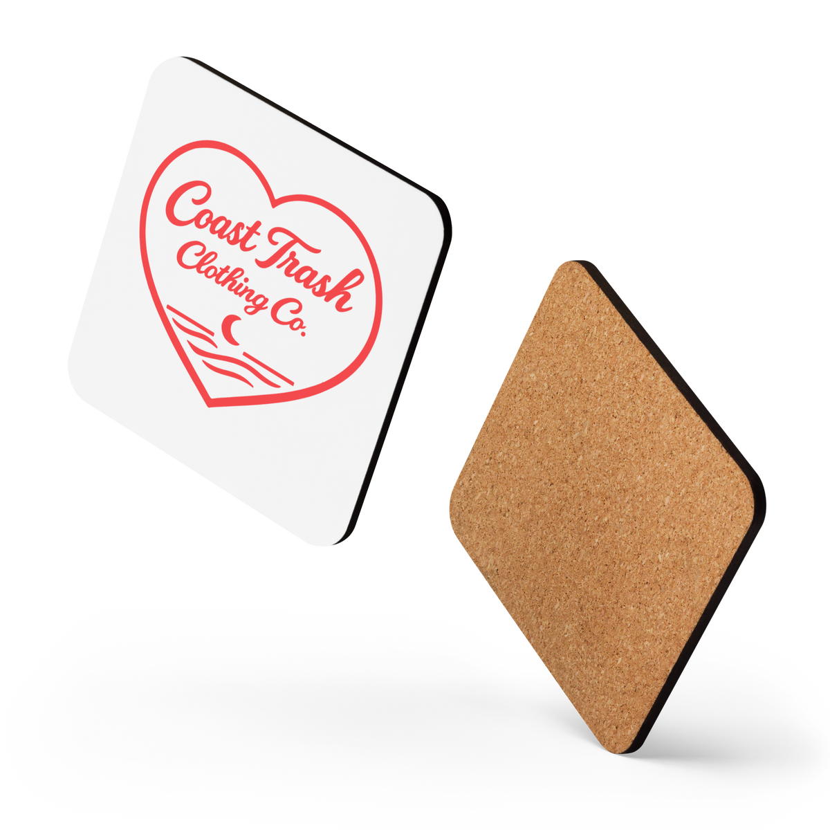 Valentine's Cork-Back Coaster