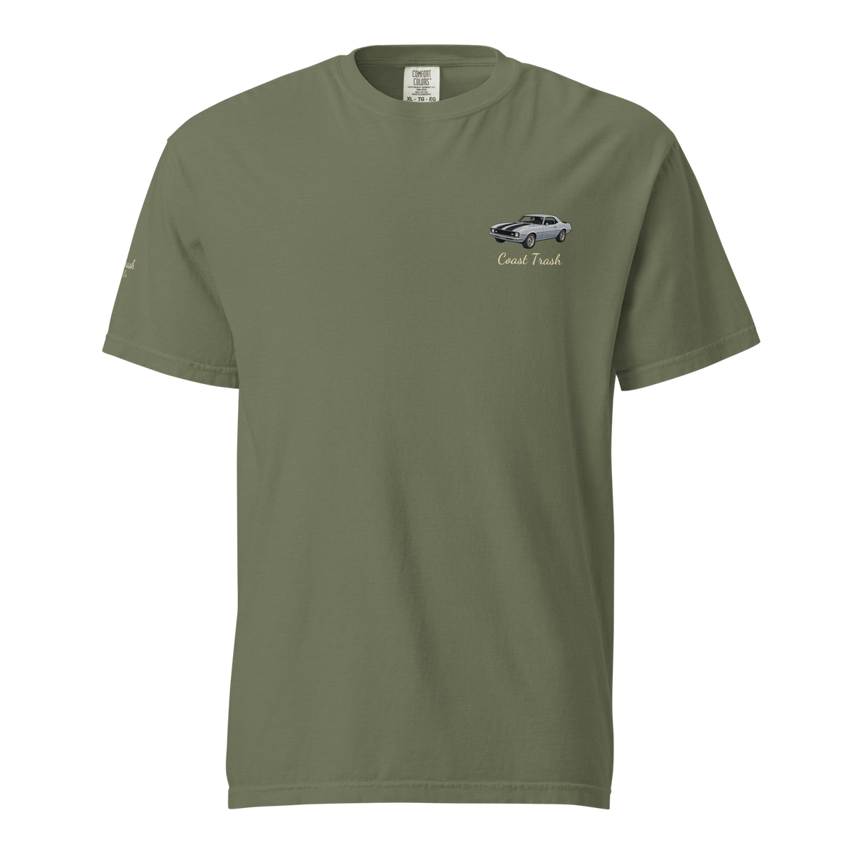 Cruisin’ After Dark Tee in Moss, front view