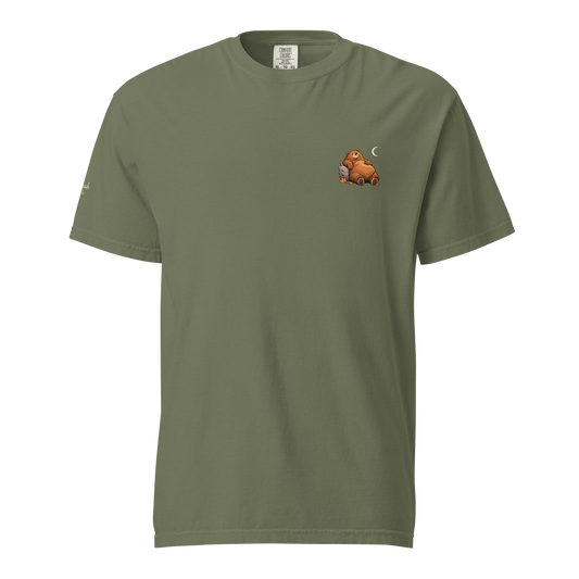 Built for Hibernation Tee, moss, front view